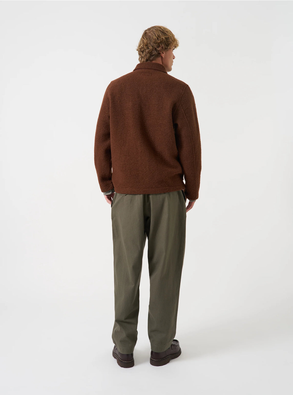 Universal Works Field Jacket - Cacao Wool Fleece