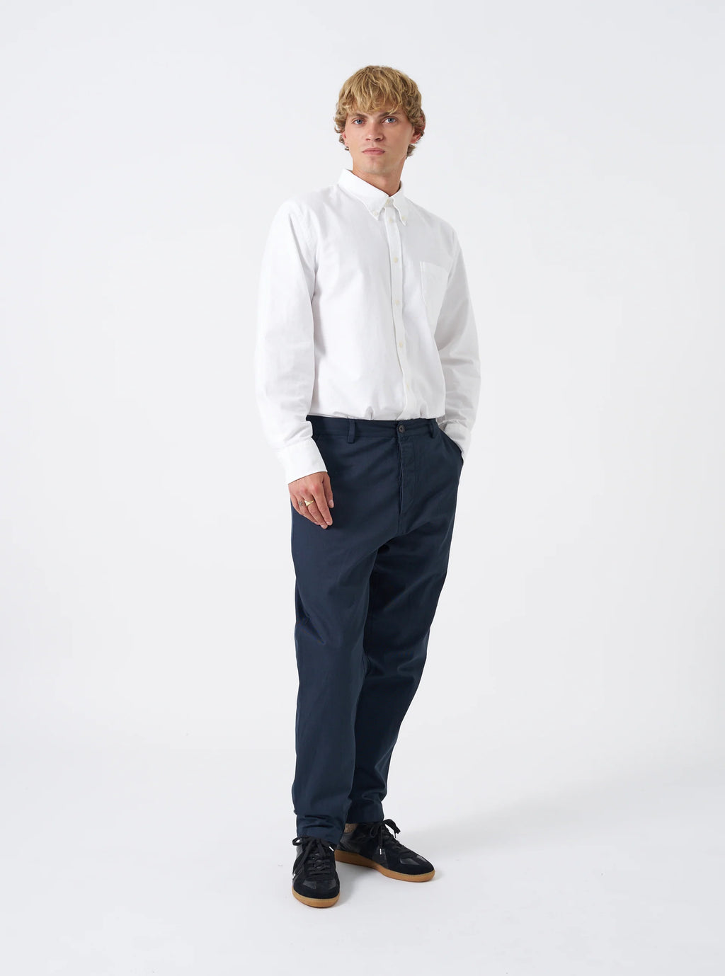 Universal Works Military Chino - Navy Twill