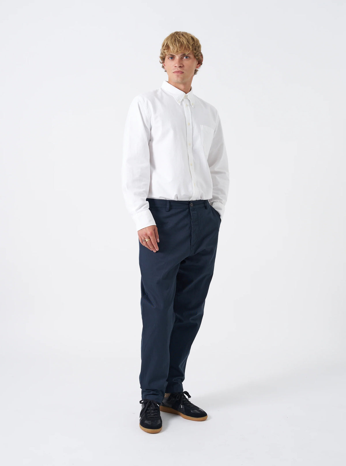 Universal Works Military Chino - Navy Twill