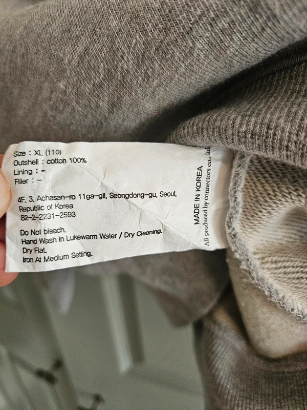 Uniform Bridge Zip Up Sweater. XL. Made in Korea.