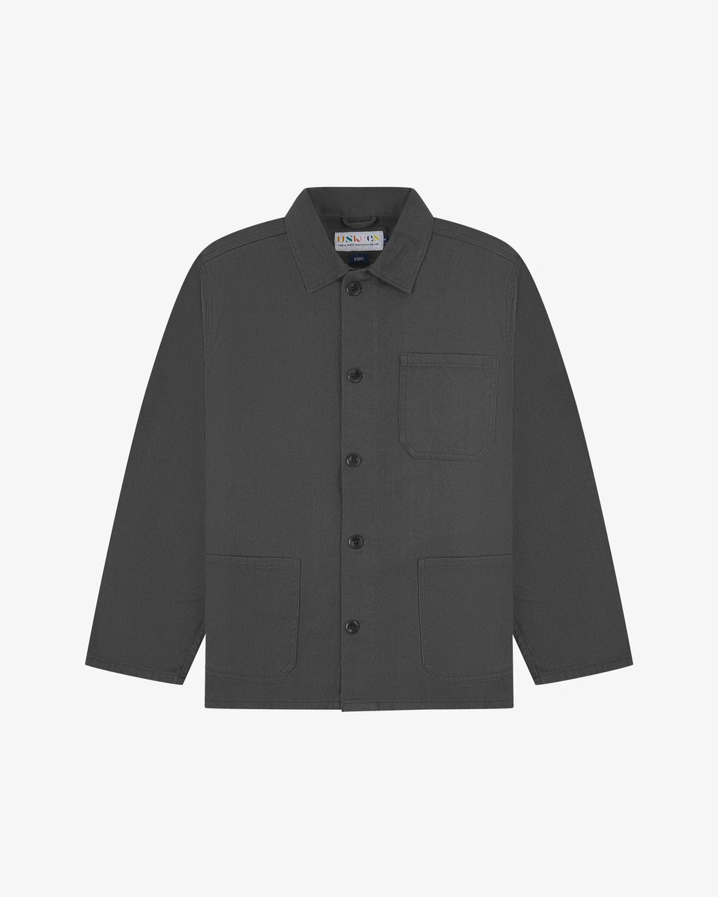 Uskees 3001 Drill Overshirt - Charcoal