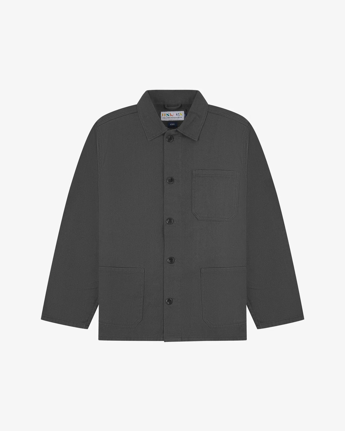 Uskees 3001 Drill Overshirt - Charcoal