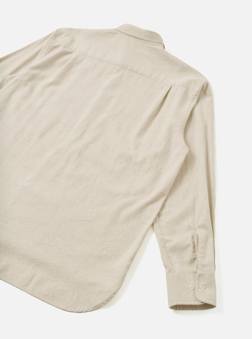Universal Works Square Pocket Shirt - Ecru Brushed Flannel