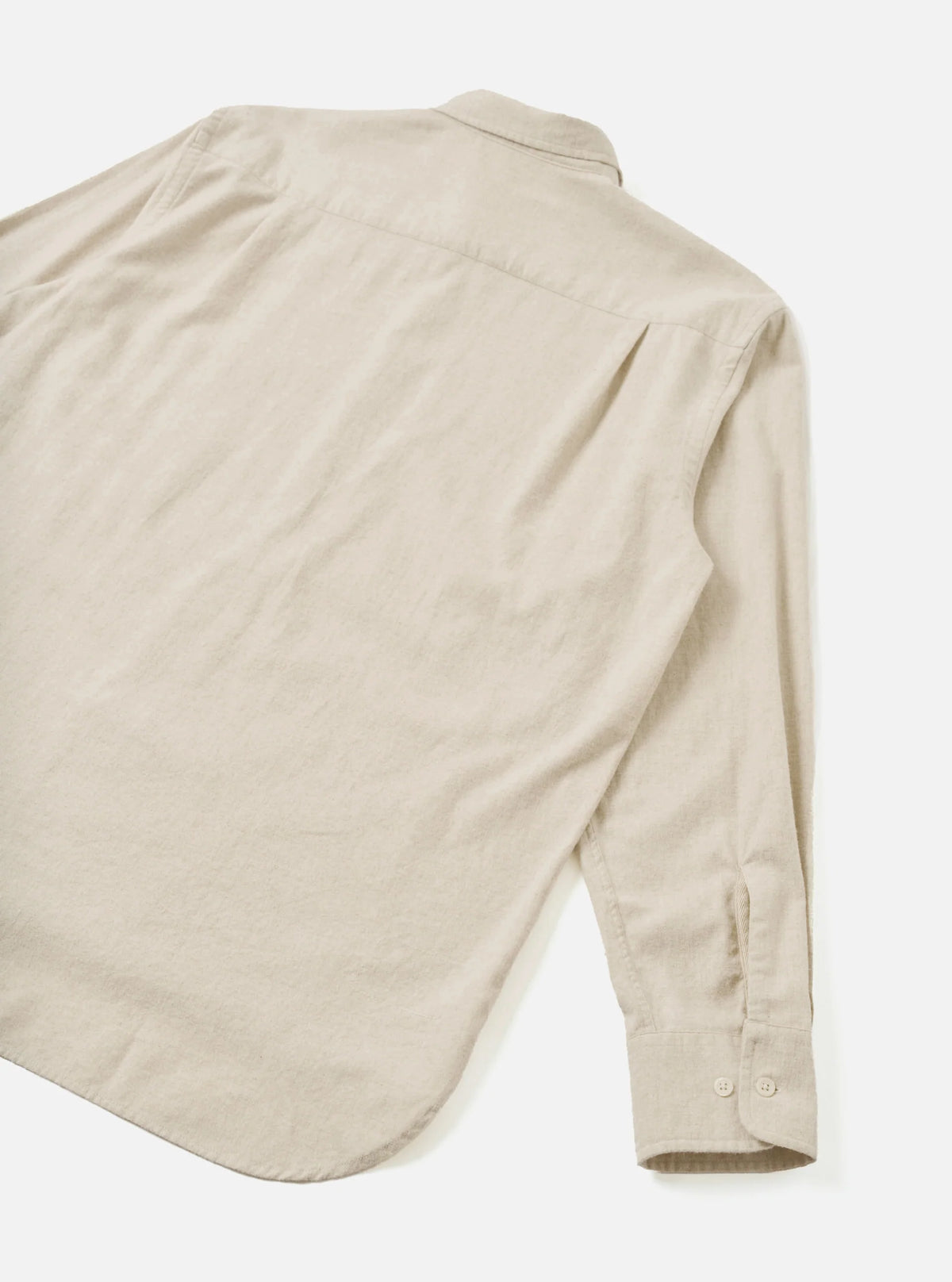 Universal Works Square Pocket Shirt - Ecru Brushed Flannel