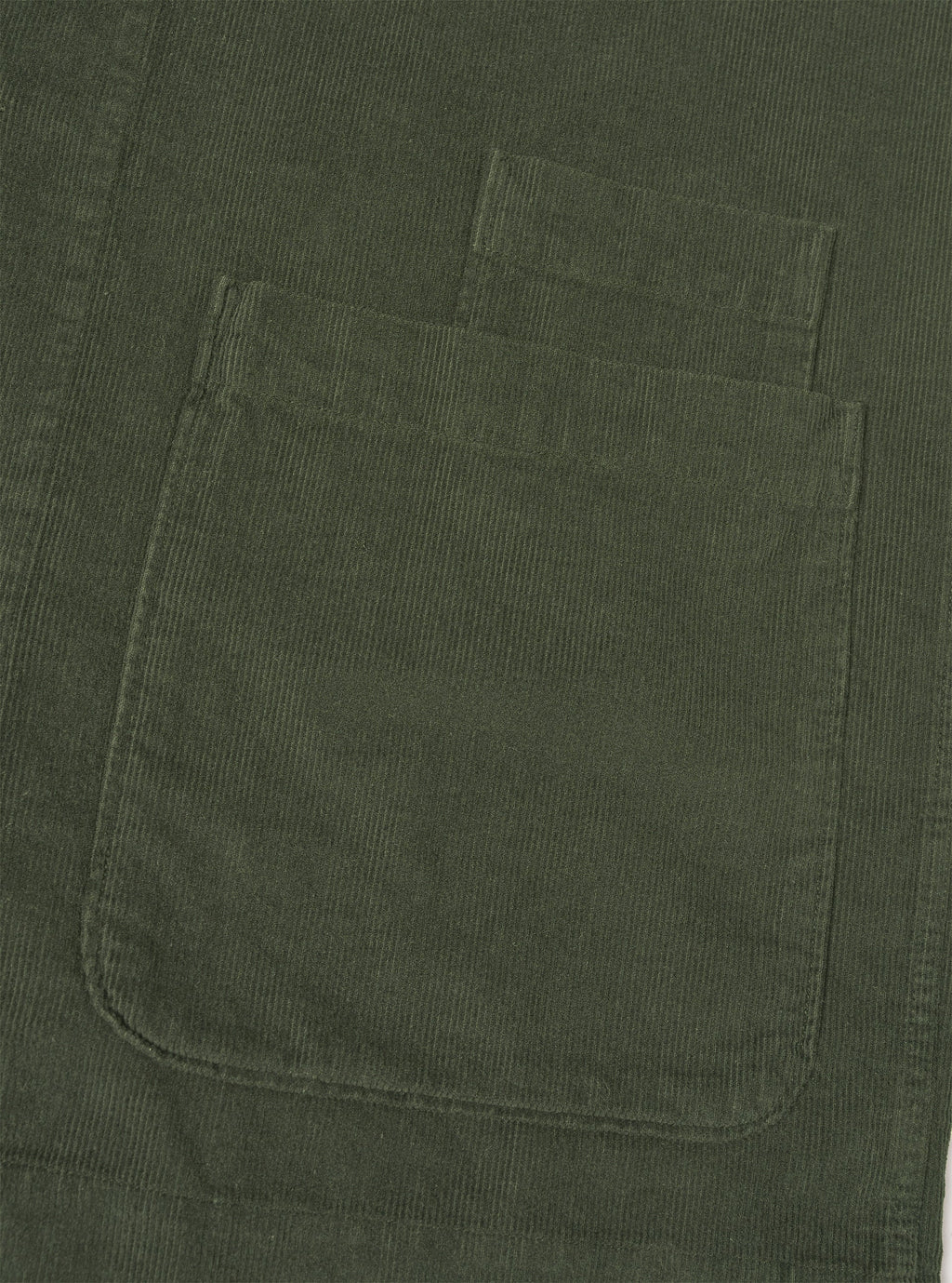 Universal Works Bakers Overshirt - Olive Fine Cord