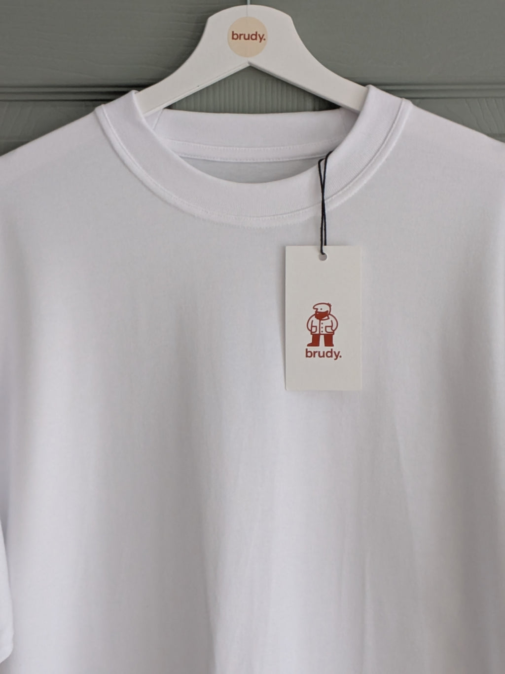 brudy. short sleeve tshirt - white