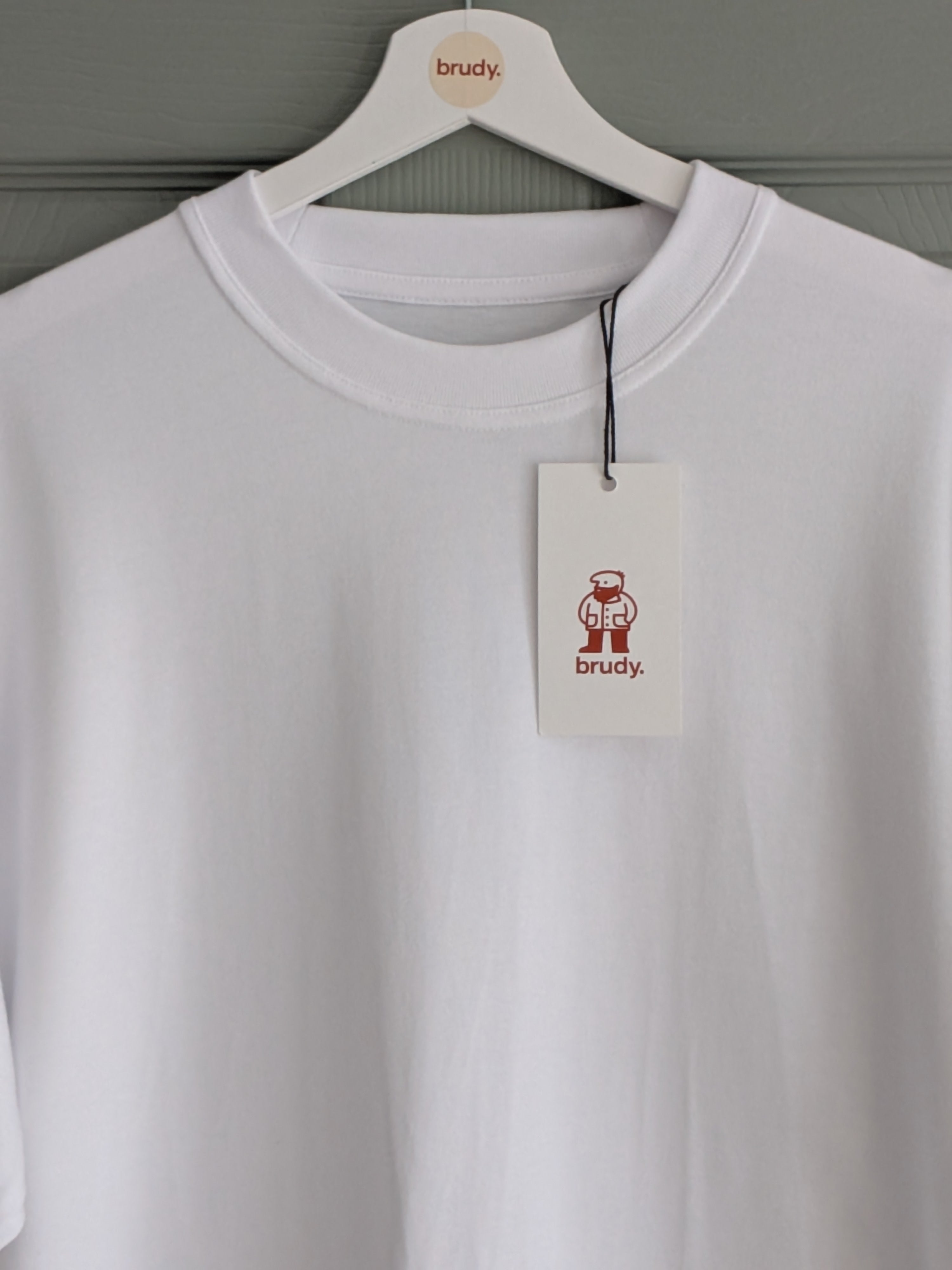 brudy. short sleeve tshirt - white