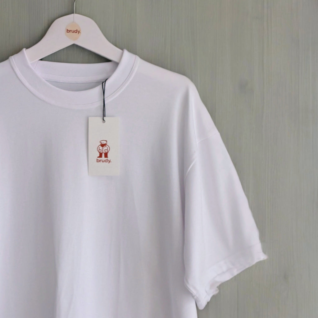 brudy. short sleeve tshirt - white