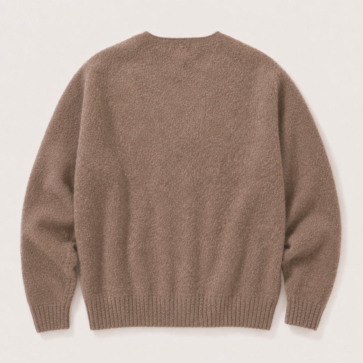 Harley of Scotland Shaggy Cardigan - Tundra