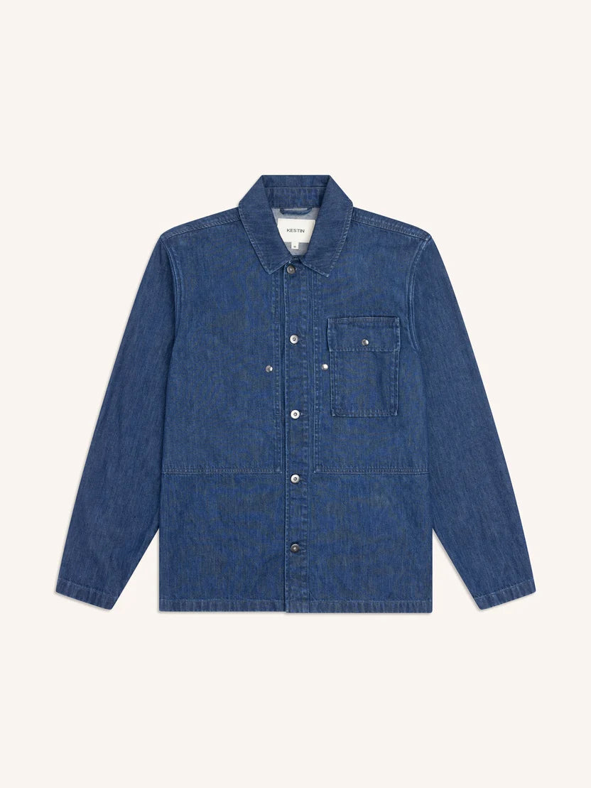 Kestin Barra Overshirt - Washed Denim