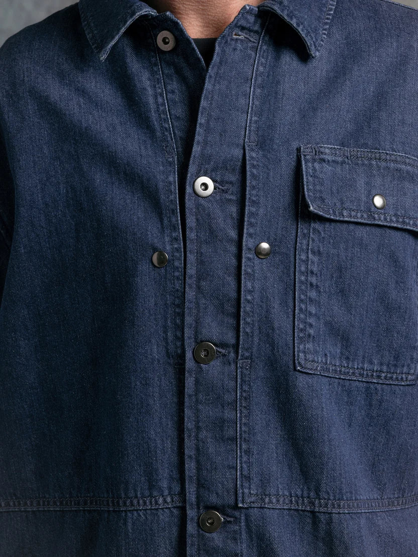 Kestin Barra Overshirt - Washed Denim