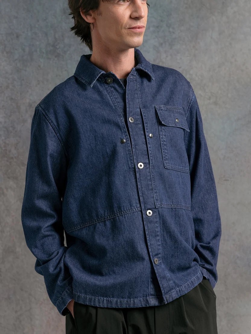Kestin Barra Overshirt - Washed Denim