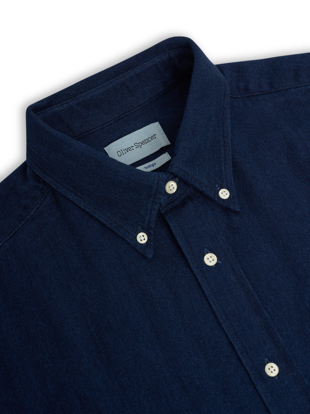 Oliver Spencer Brook Shirt - Faye Indigo Blue