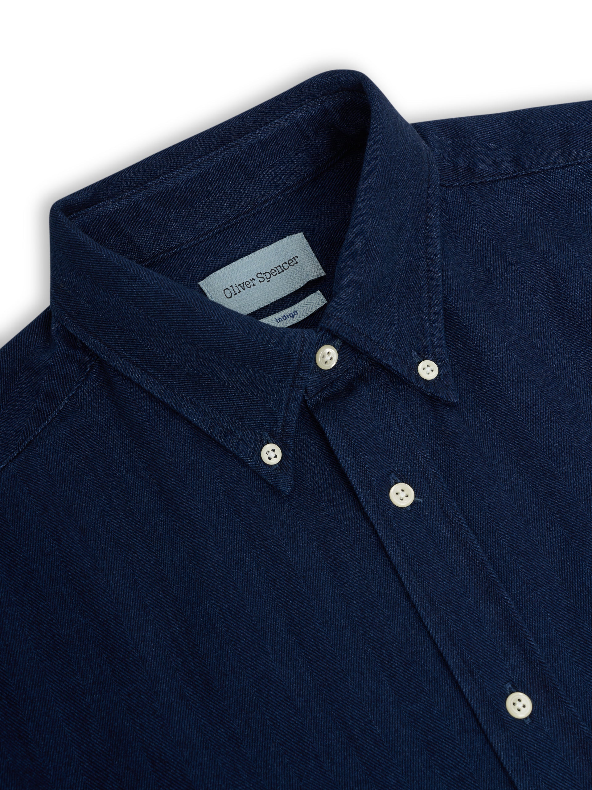 Oliver Spencer Brook Shirt - Faye Indigo Blue