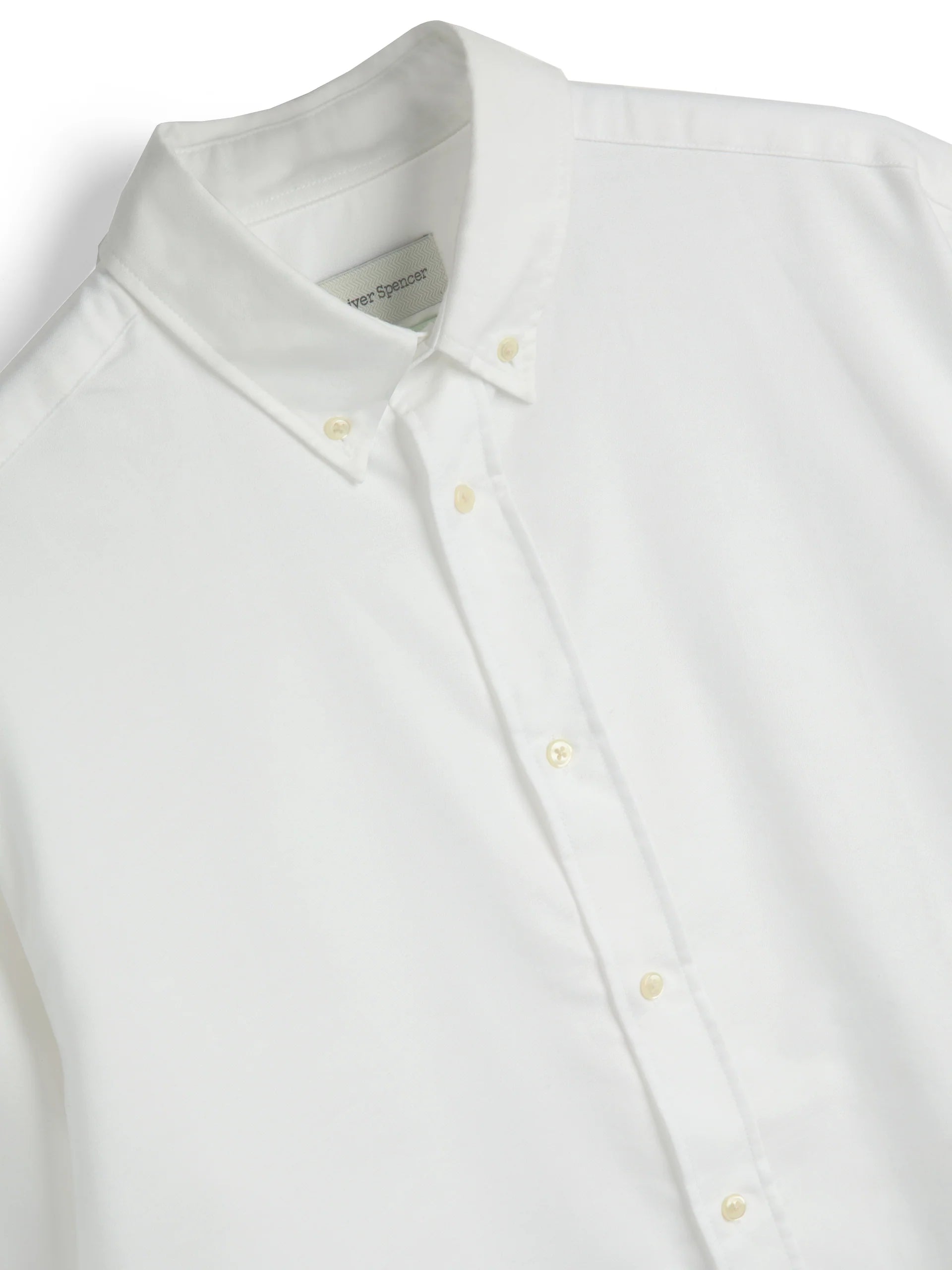 Oliver Spencer Brook Button Down Shirt - Brecon Oxford White