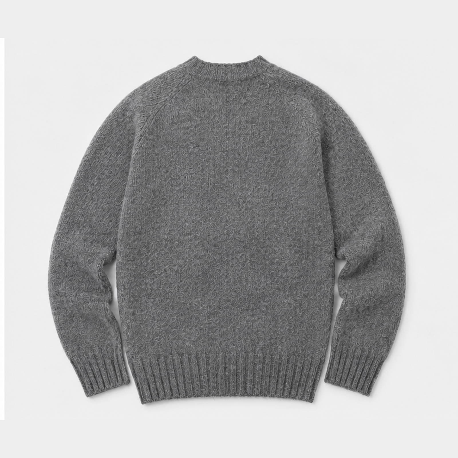 Harley of Scotland Supersoft Lambswool Crewneck - Basalt