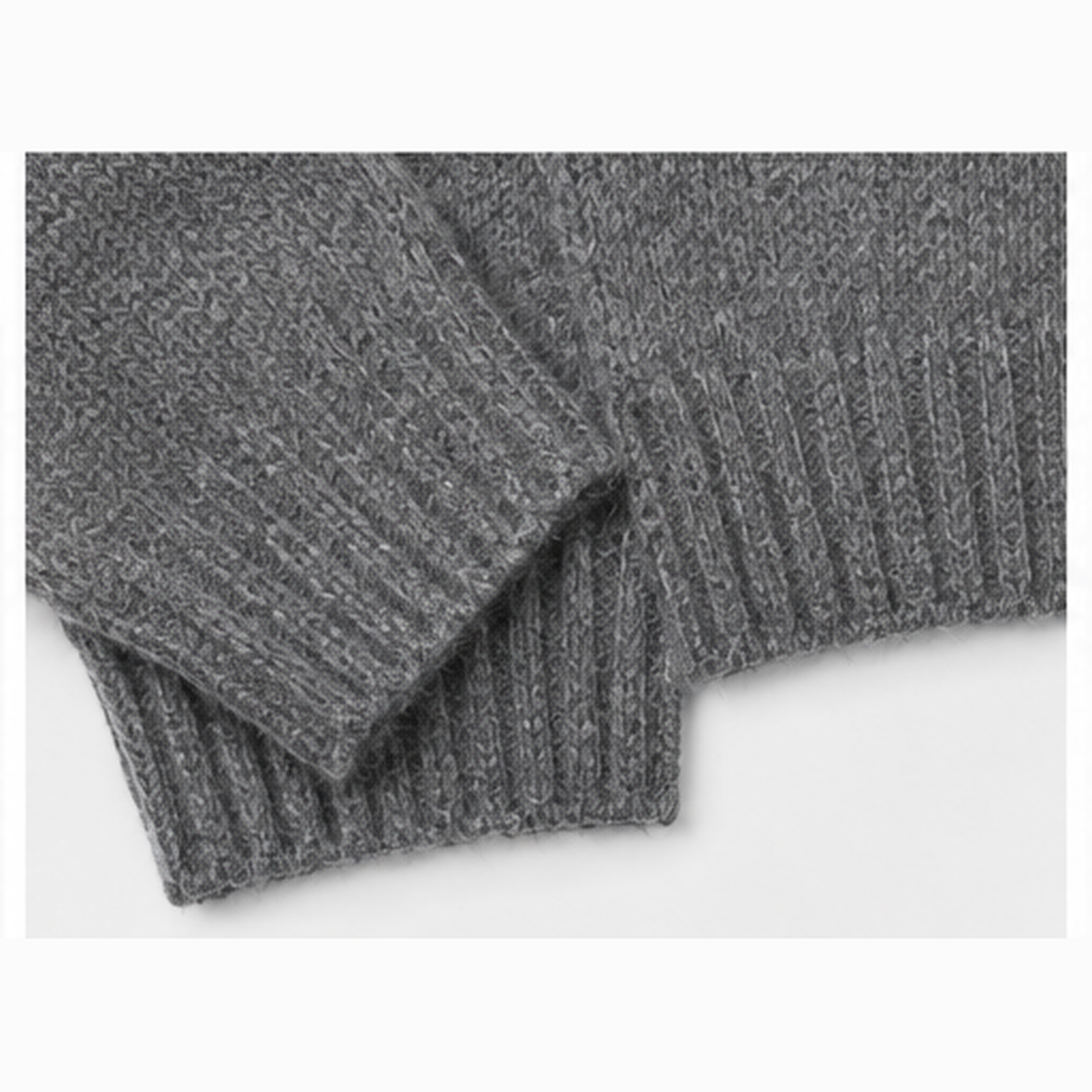 Harley of Scotland Supersoft Lambswool Crewneck - Basalt