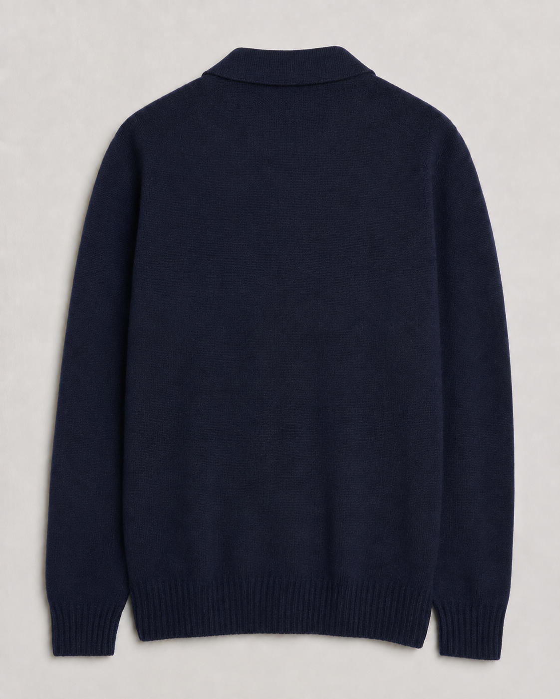 Harley of Scotland Eton Polo Sweater - Navy