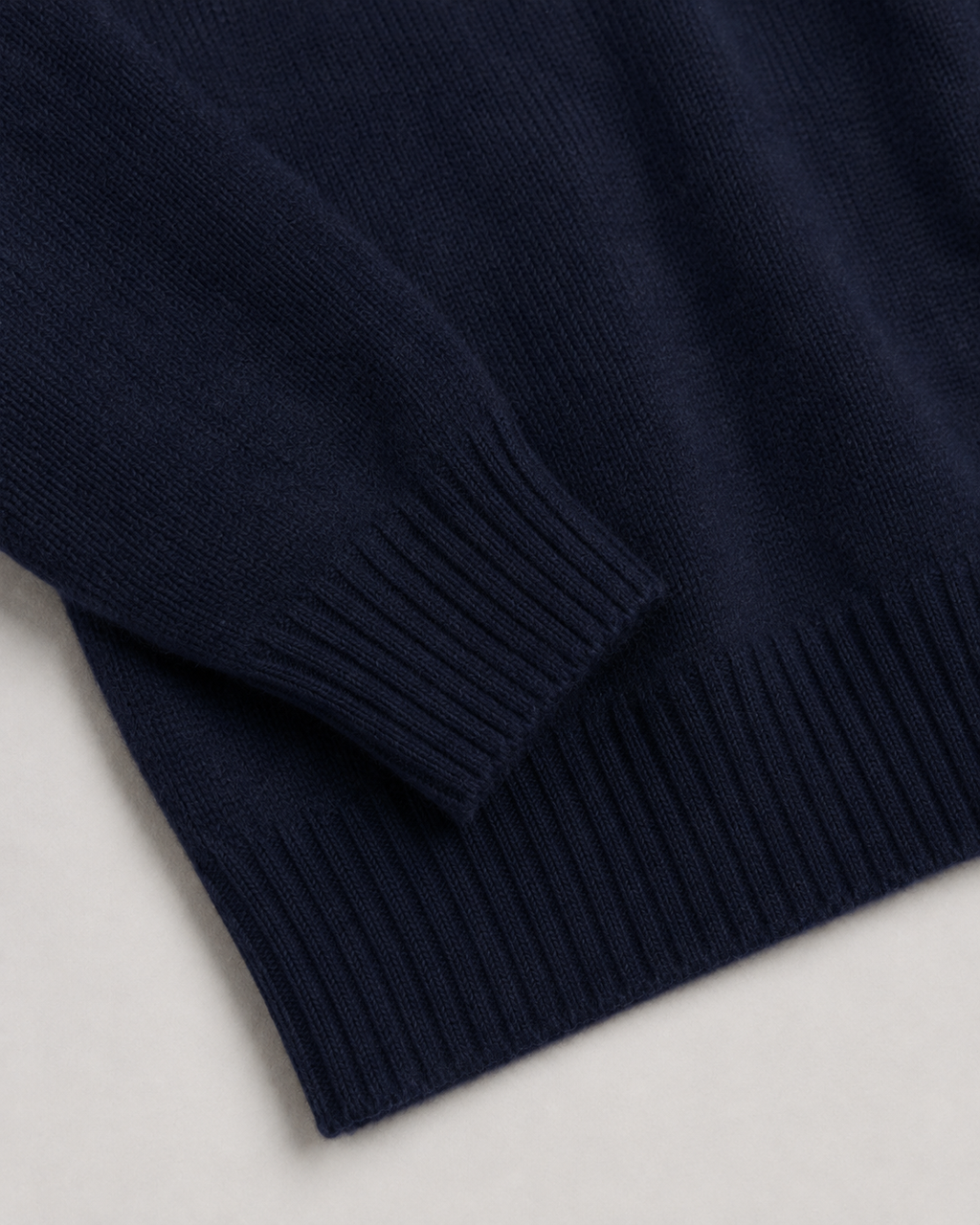 Harley of Scotland Eton Polo Sweater - Navy
