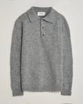 Harley of Scotland Eton Polo Sweater - Silver