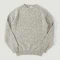 Harley of Scotland Supersoft Lambswool Crewneck - Silver
