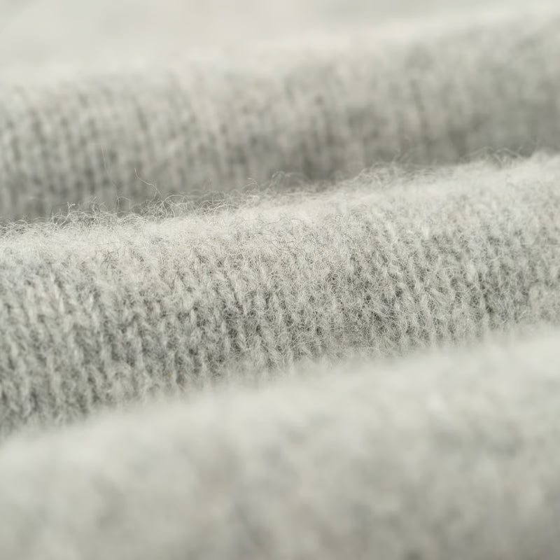 Harley of Scotland Supersoft Lambswool Crewneck - Silver