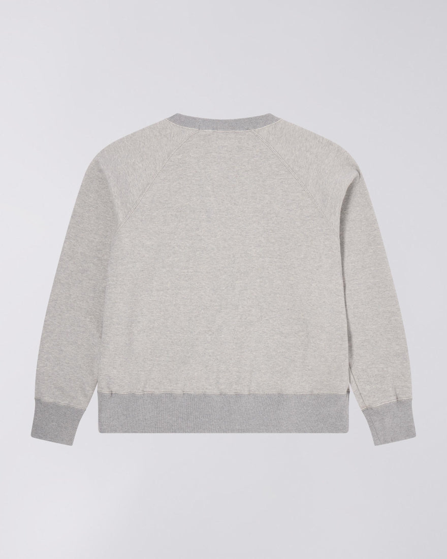 Edwin Raglan Sleeve Crew - Grey