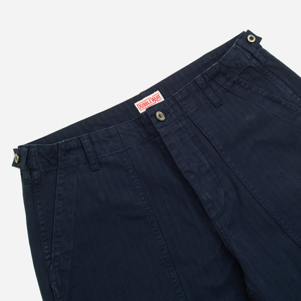 Dubbleware Herringbone Fatigue Pant - Navy