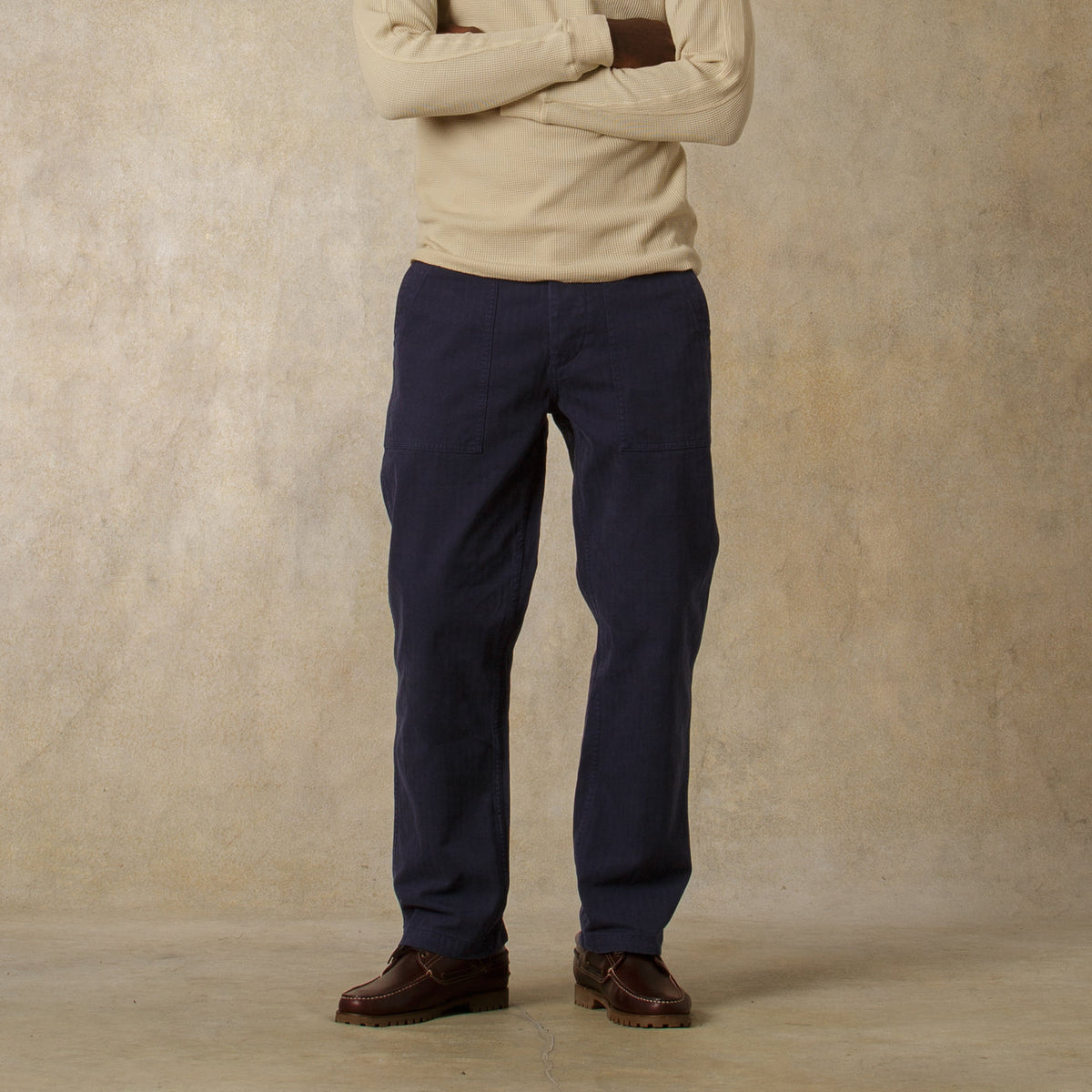 Dubbleware Herringbone Fatigue Pant - Navy
