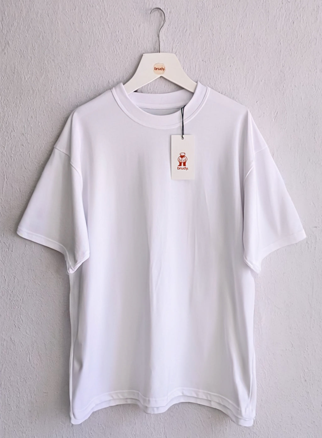 brudy. short sleeve tshirt - white