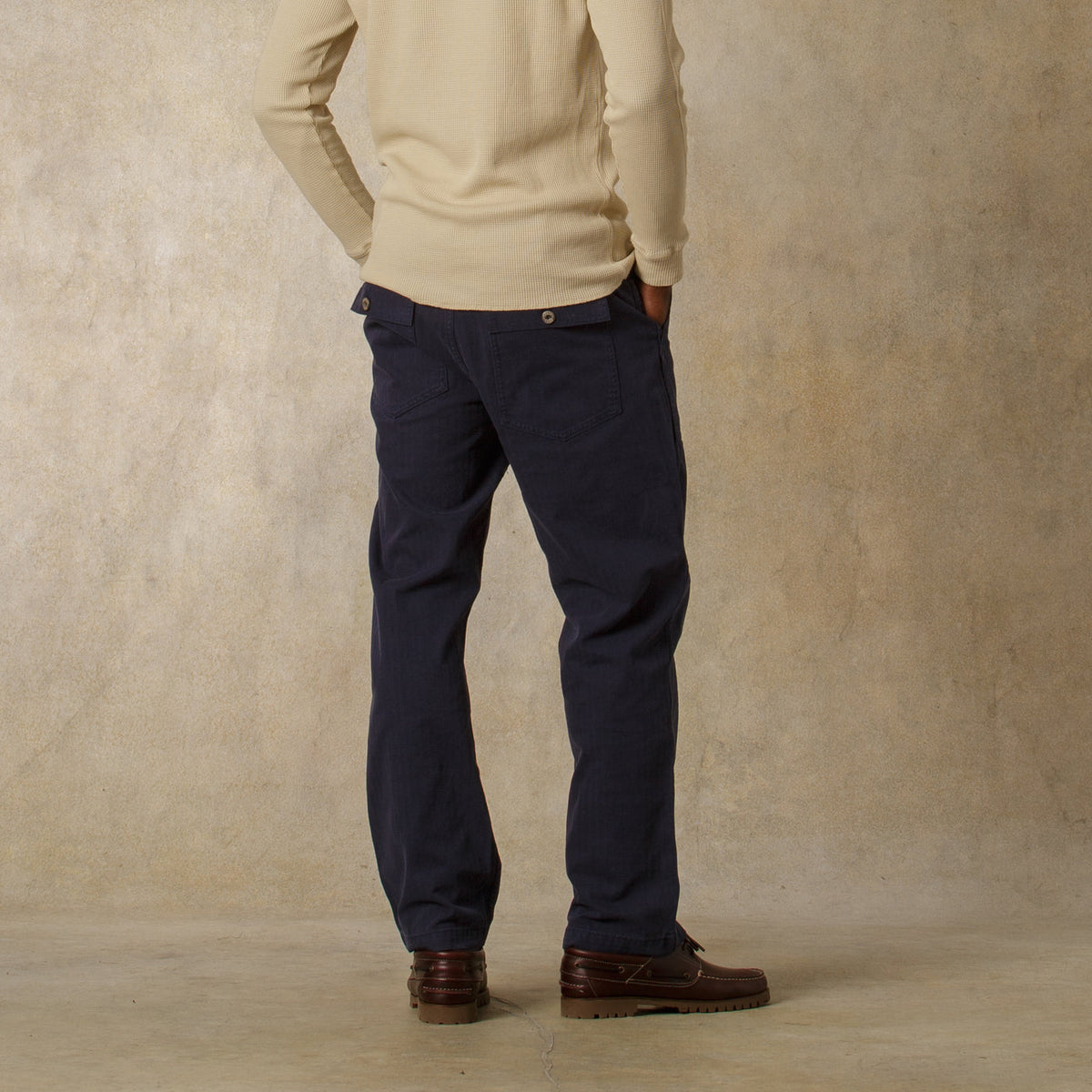 Dubbleware Herringbone Fatigue Pant - Navy