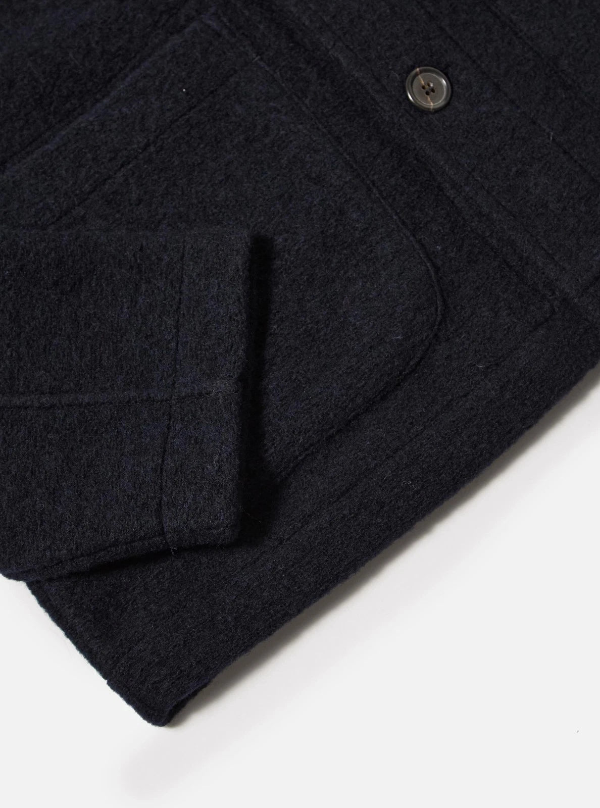 Universal Works Field Jacket - Navy Wool Fleece