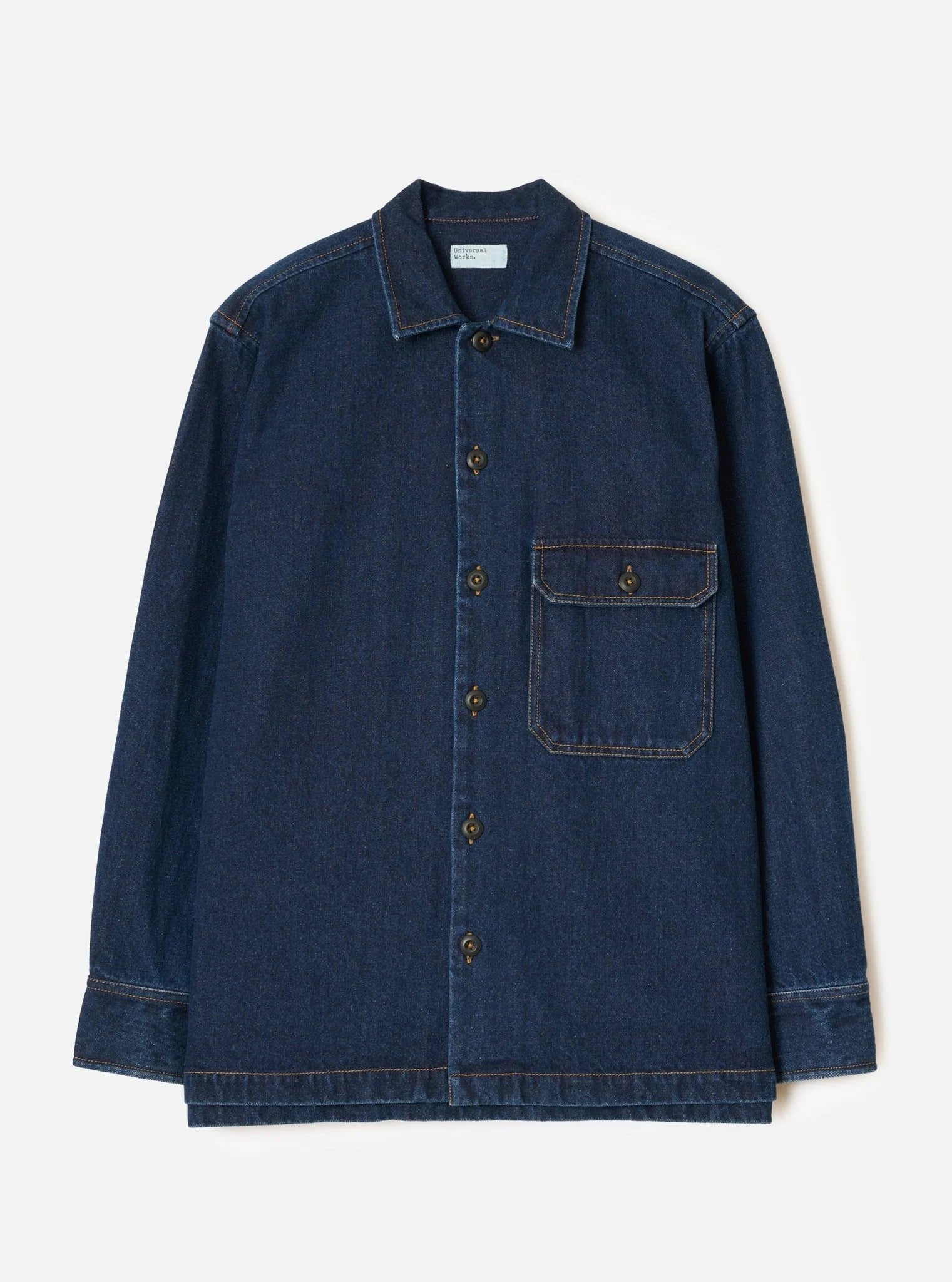Universal Works Fatigue Shirt - Indigo Work Denim